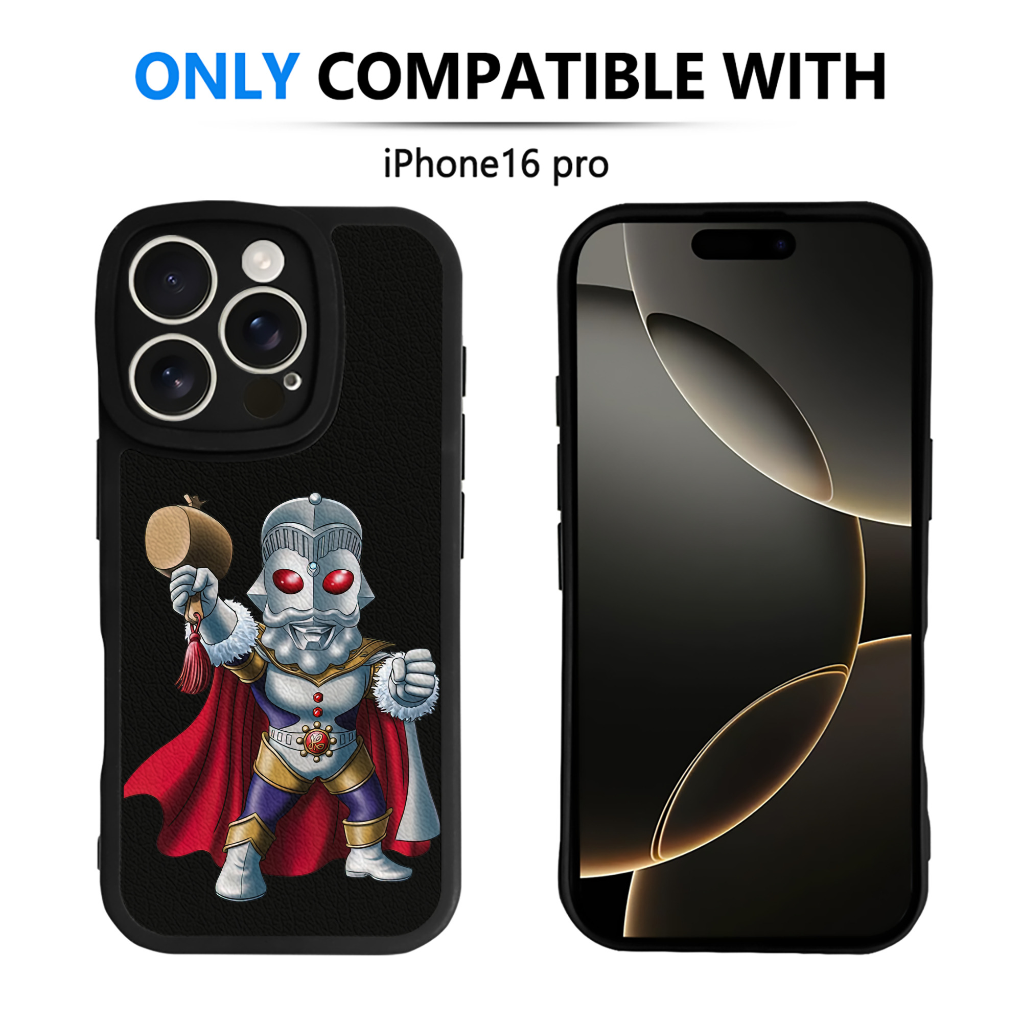 （画像用） ウルトラマン Ultraman 【iPhone 16シリーズ対応】シリコンスマホケース（レザー調） 材質：シリコン